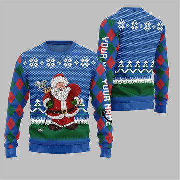 Santa Playing Golf Ugly Sweater 2026 Christmas - Moonbestprint