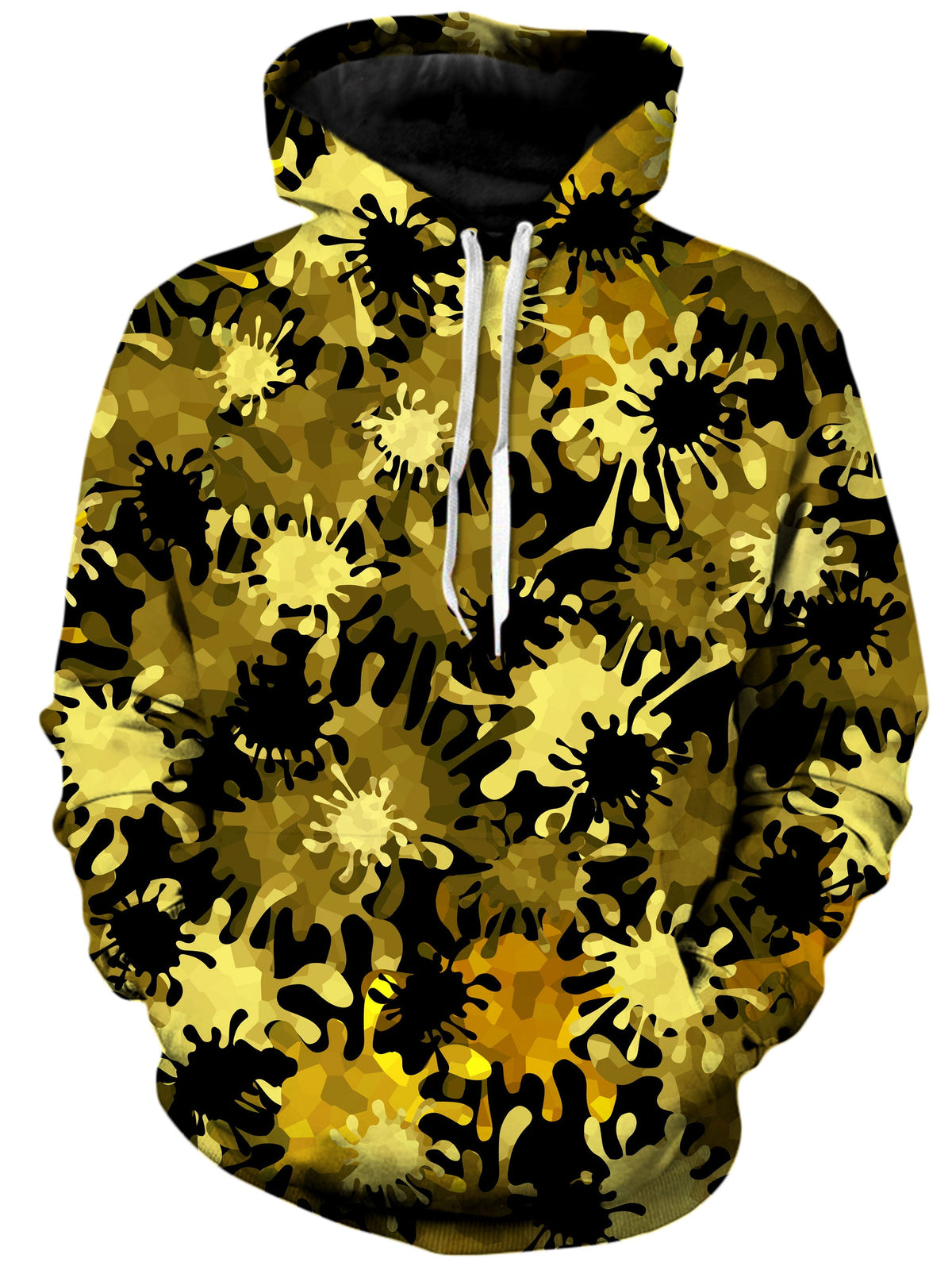 Gold Splatter Unisex Hoodie -Moonbestprint
