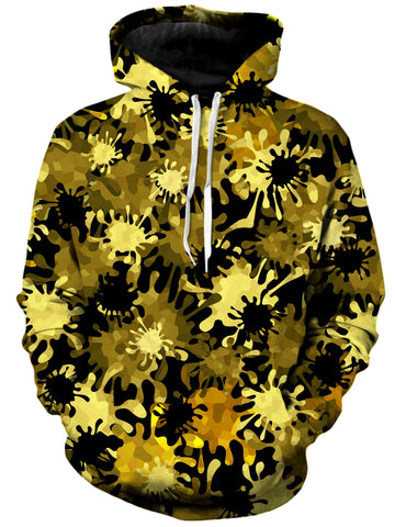 Gold Splatter Unisex Hoodie -Moonbestprint