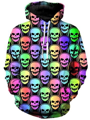 Skull Deejays Unisex Hoodie -Moonbestprint