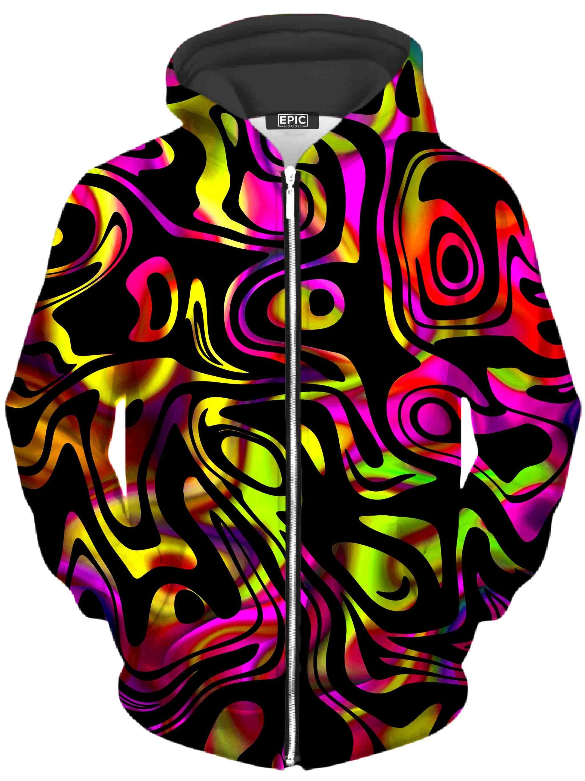 Color Evolution Unisex Zip-Up Hoodie -Moonbestprint