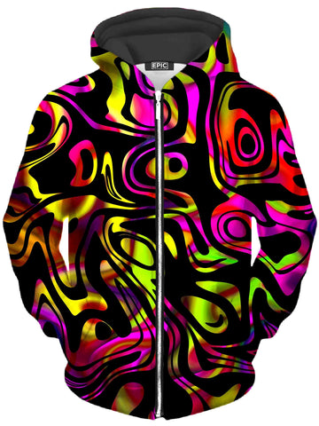 Color Evolution Unisex Zip-Up Hoodie -Moonbestprint