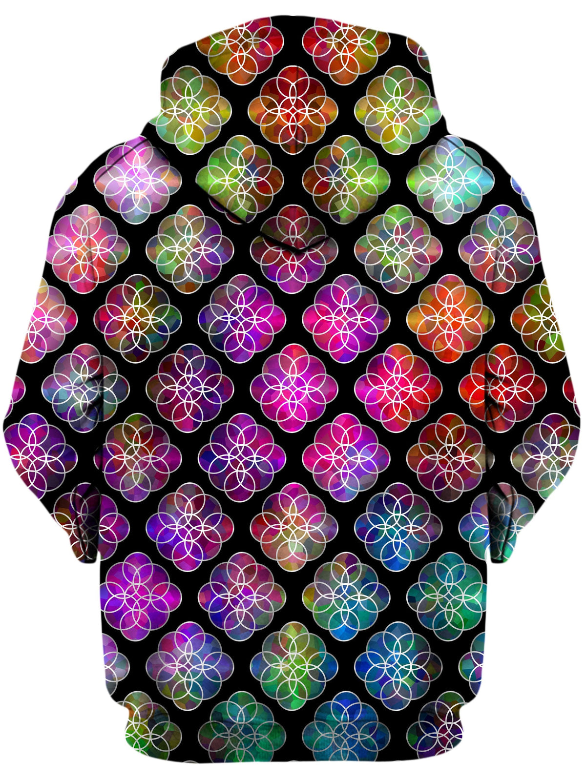 Rings of Color Pattern Unisex Hoodie -Moonbestprint