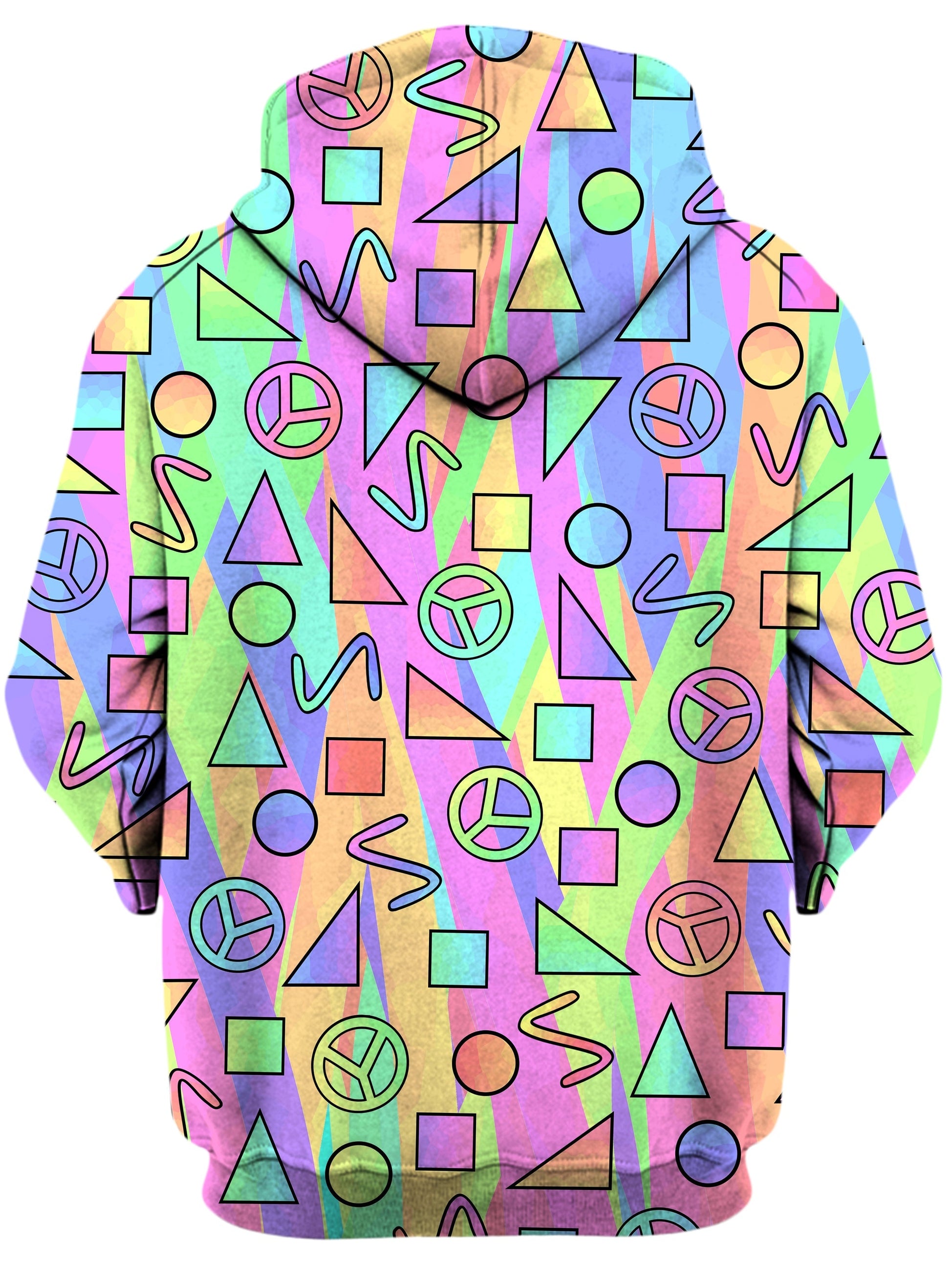 Trippy Retro Peace Signs Unisex Hoodie -Moonbestprint