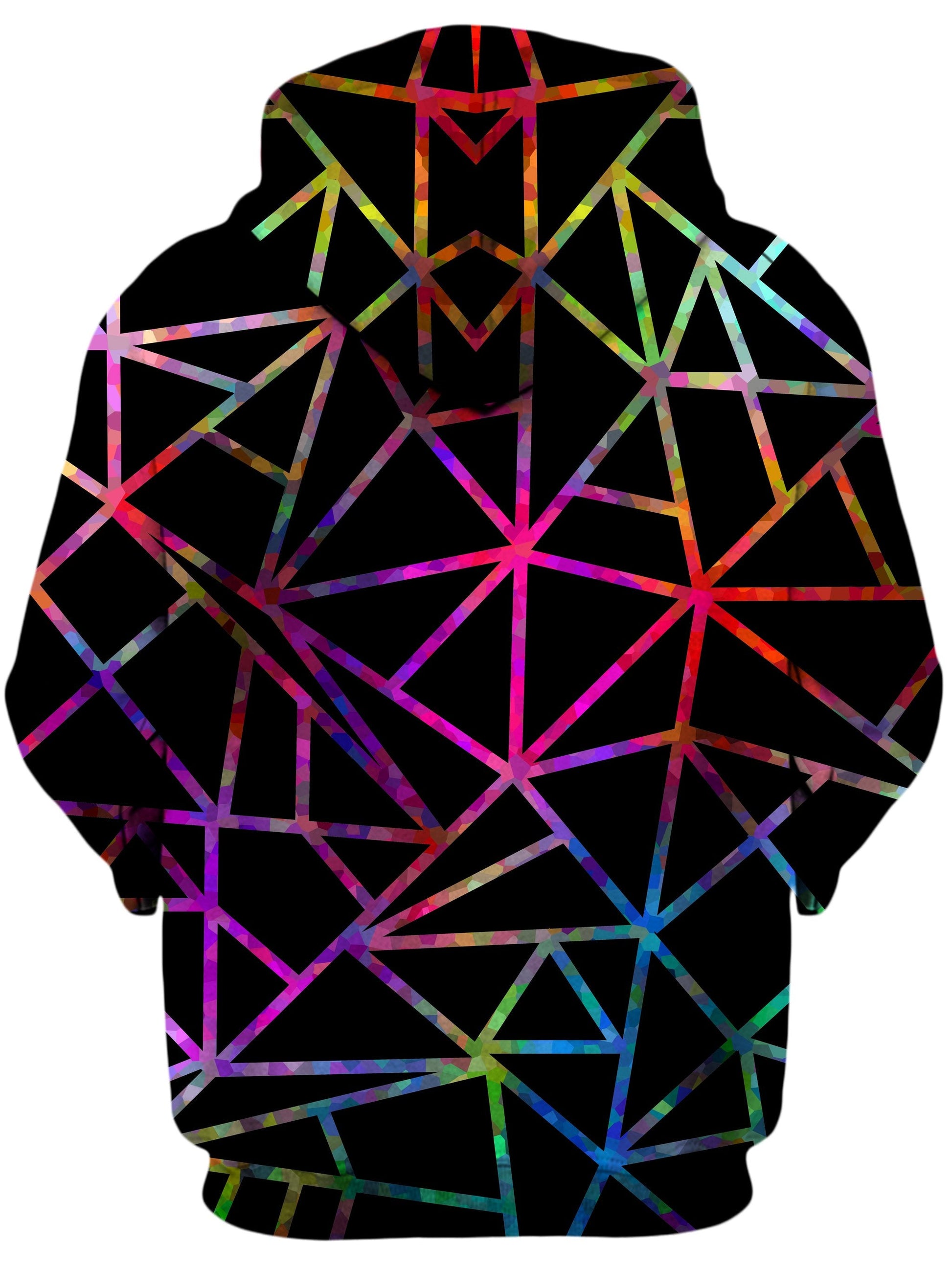 Webbed Geometric Unisex Zip-Up Hoodie -Moonbestprint
