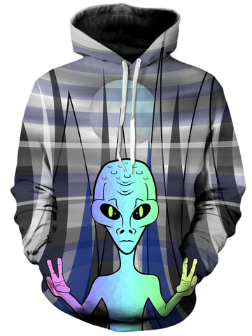 Alien Arrival Unisex Hoodie -Moonbestprint