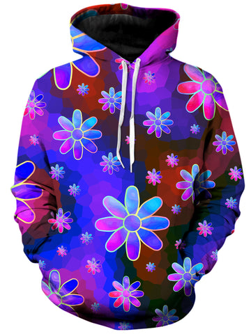 Floral Fantasy Abstract Unisex Hoodie -Moonbestprint