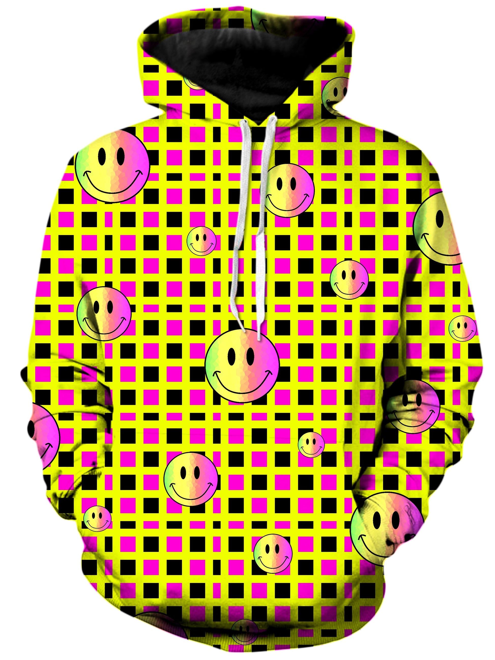 Happy Plaid Unisex Hoodie -Moonbestprint