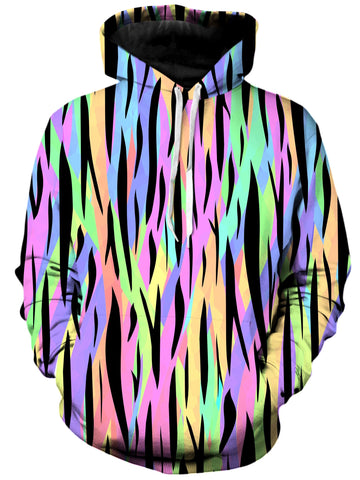 Psychedelic Tiger Stripes Unisex Hoodie -Moonbestprint