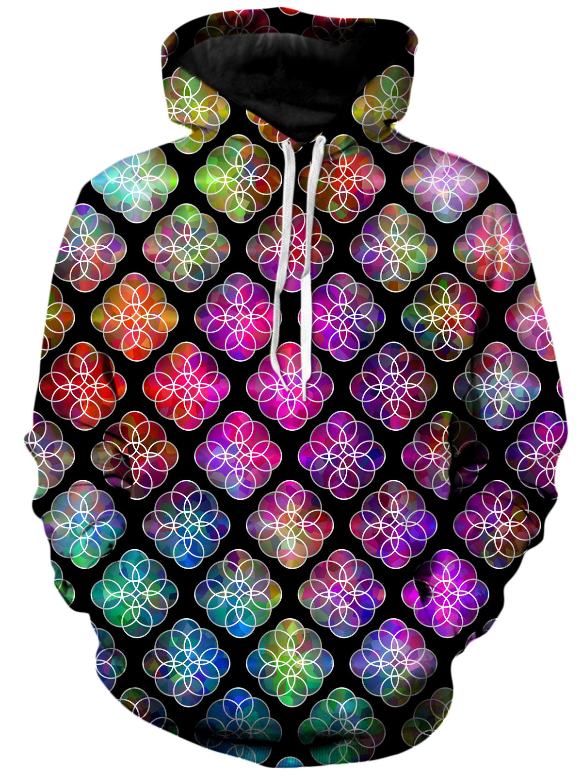 Rings of Color Pattern Unisex Hoodie -Moonbestprint