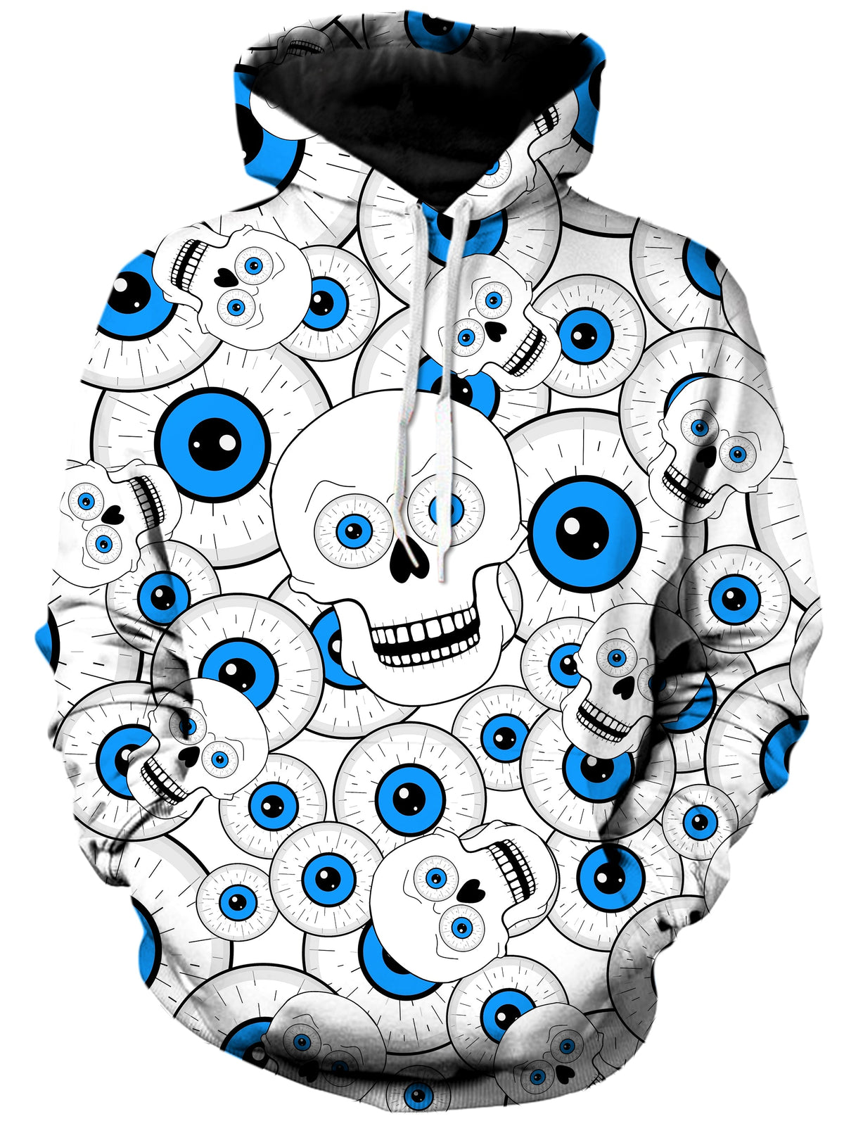 Skull Eye Balls Unisex Hoodie -Moonbestprint