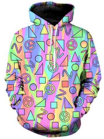 Trippy Retro Peace Signs Unisex Hoodie -Moonbestprint