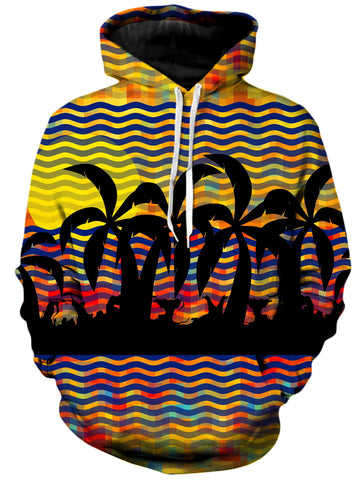 Trippy Tropical Nights Unisex Hoodie -Moonbestprint