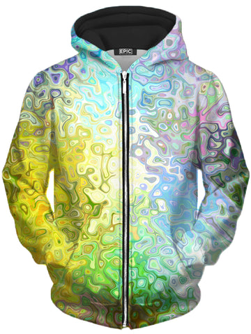 Color Jumble Unisex Zip-Up Hoodie -Moonbestprint