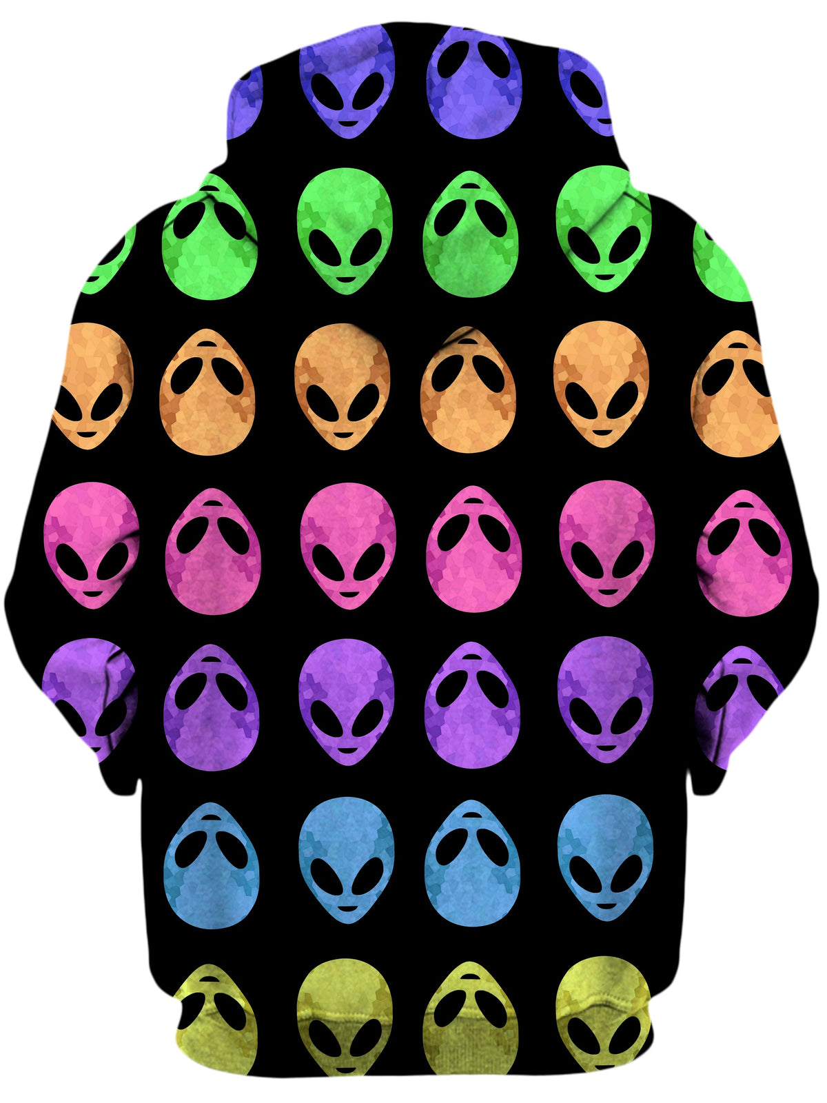 Alien Pattern Unisex Zip-Up Hoodie -Moonbestprint