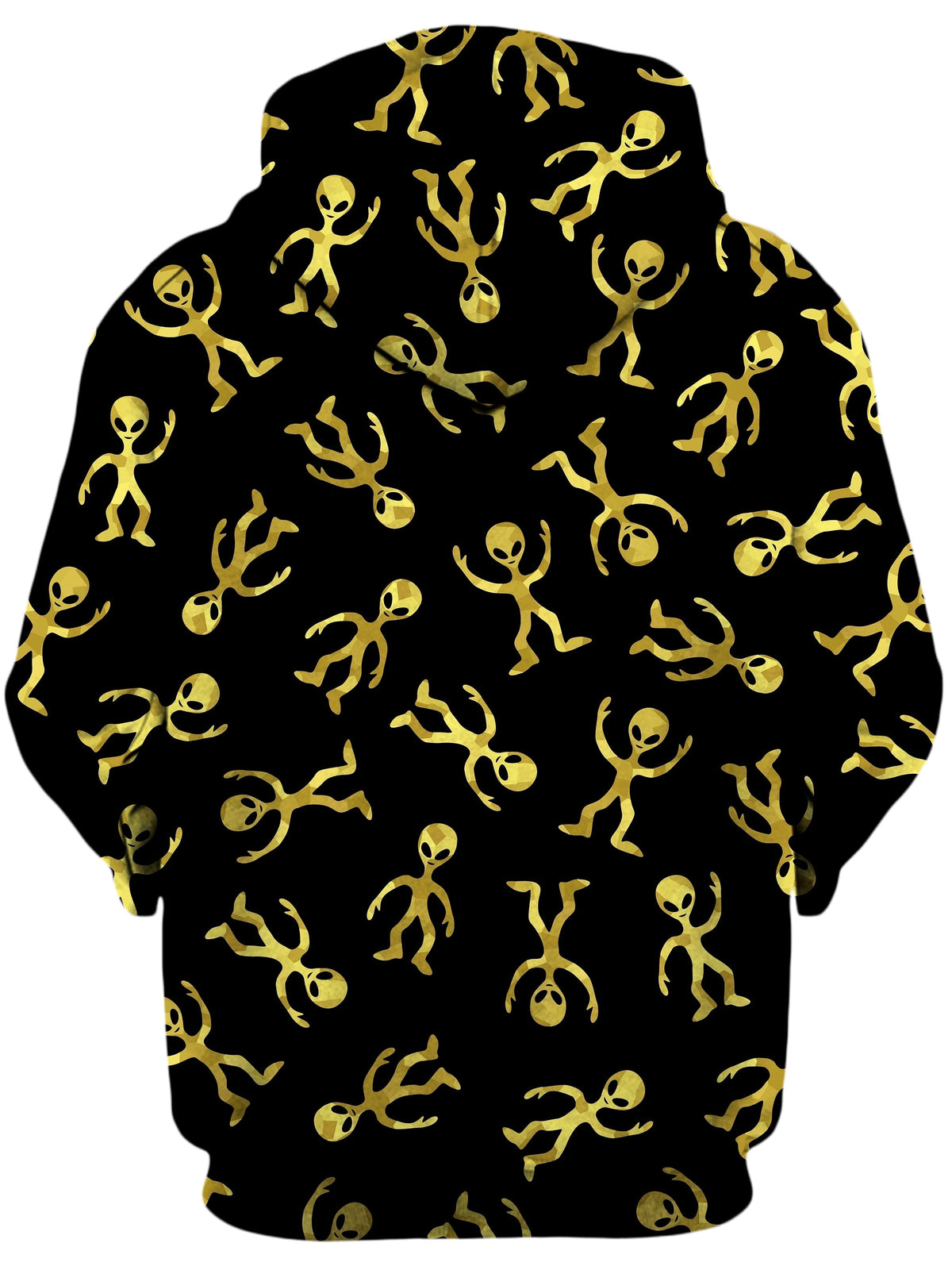 Party Like An Alien Gold Unisex Hoodie -Moonbestprint