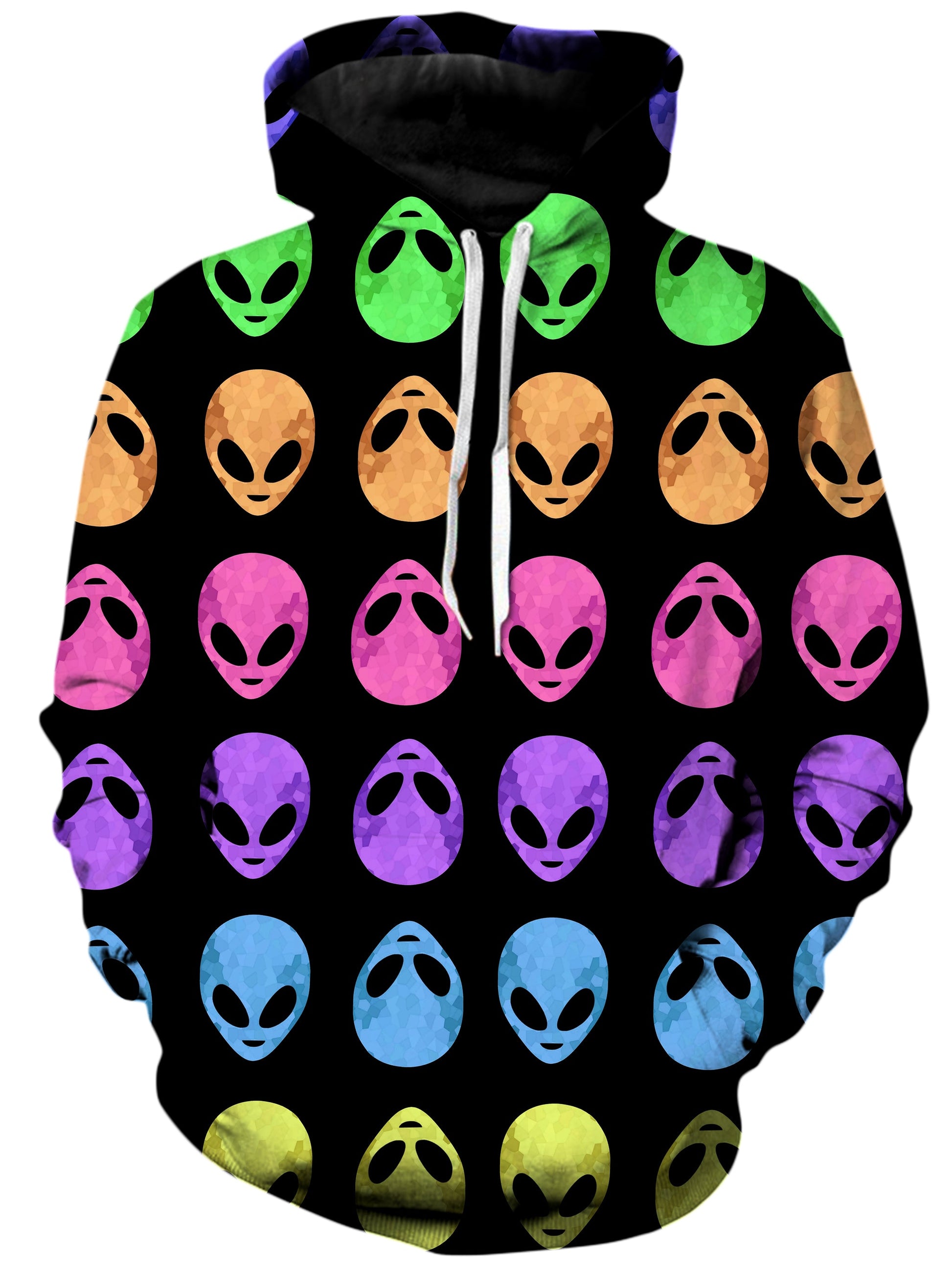 Alien Pattern Unisex Hoodie -Moonbestprint