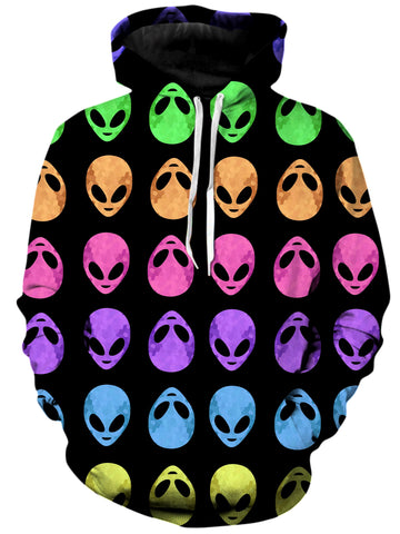 Alien Pattern Unisex Hoodie -Moonbestprint