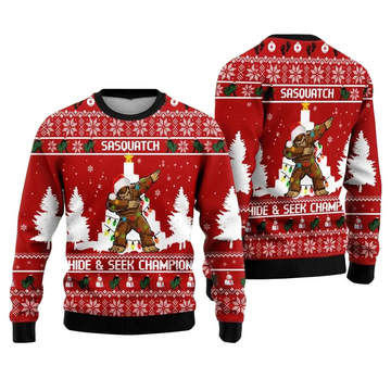 Sasquatch Christmas Ugly Sweater 2025 – Moonbestprint