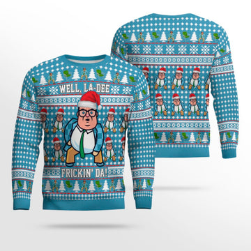 Saturday Night Live Matt Foley Well, La Dee Frickin-da Ugly Christmas Sweater – Moonbestprint