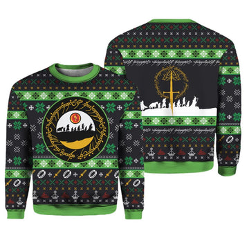Sauron Eye Lord of the Rings Ugly Christmas Sweater - Moonbestprint