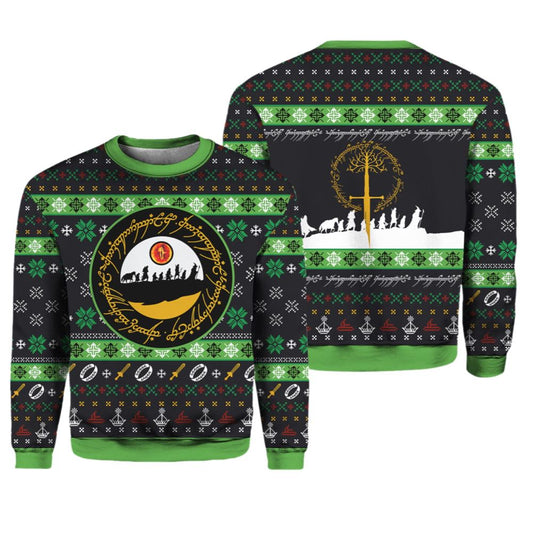 Sauron Eye Lord of the Rings Ugly Christmas Sweater - Moonbestprint