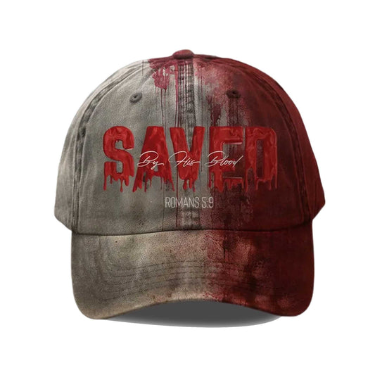 Saved By His Blood Romans 5 9 Halloween Hat -Moonbestprint