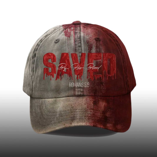 Saved By His Blood Romans 5 9 Halloween Hat -Moonbestprint