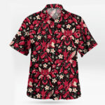 Scizor Red Floral Pattern Pokemon Hawaiian Shirt – Moonbestprint