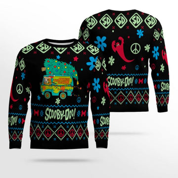 Scooby-Doo! Mystery Machine Holiday Ugly Christmas Sweater – Moonbestprint