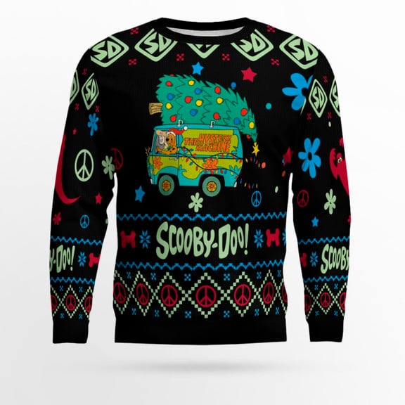 Scooby-Doo! Mystery Machine Holiday Ugly Christmas Sweater – Moonbestprint