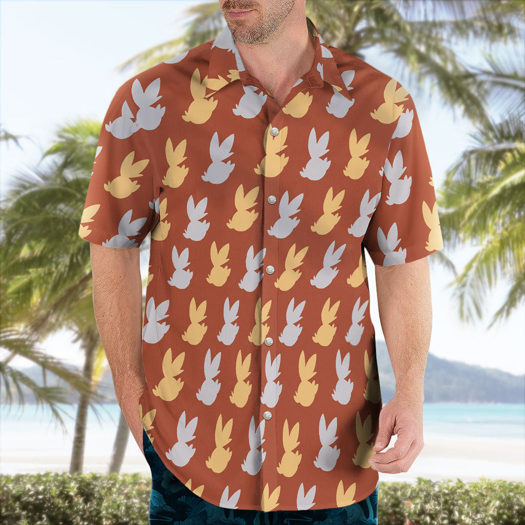 Scorbunny Pattern Short Sleeve Pokemon Hawaiian Shirt – Moonbestprint