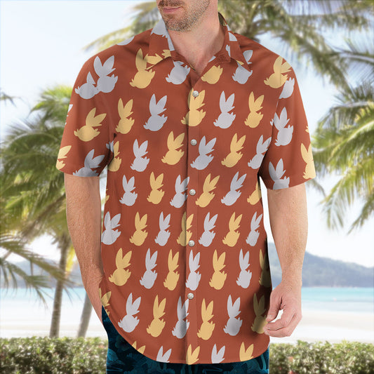 Scorbunny Pattern Short Sleeve Pokemon Hawaiian Shirt – Moonbestprint