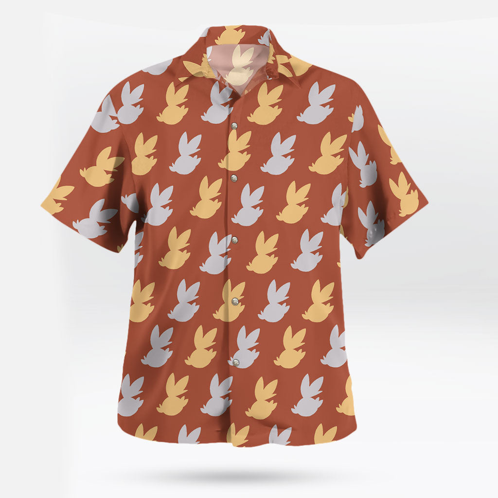 Scorbunny Pattern Short Sleeve Pokemon Hawaiian Shirt – Moonbestprint