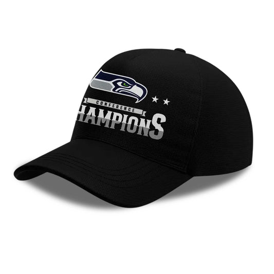 Seahawks Conference Champions Bowl LX Hat -Moonbestprint