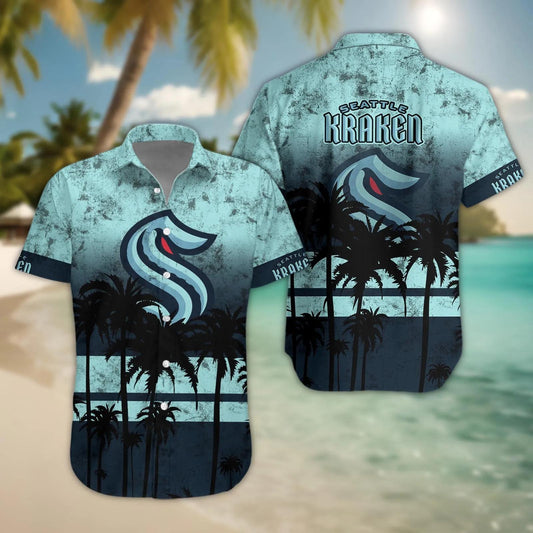 Seattle Kraken Hawaii Shirt, NHL Hawaiian Shirt Moonbestprint