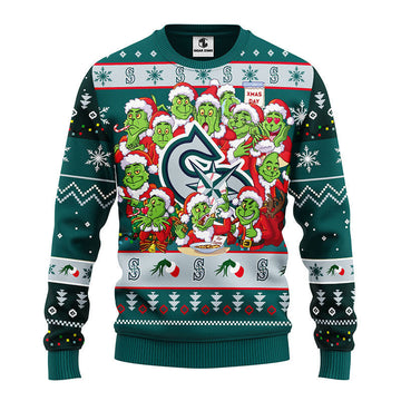 Seattle Mariners 12 Grinch Xmas Day Ugly Christmas Sweater Moonbestprint