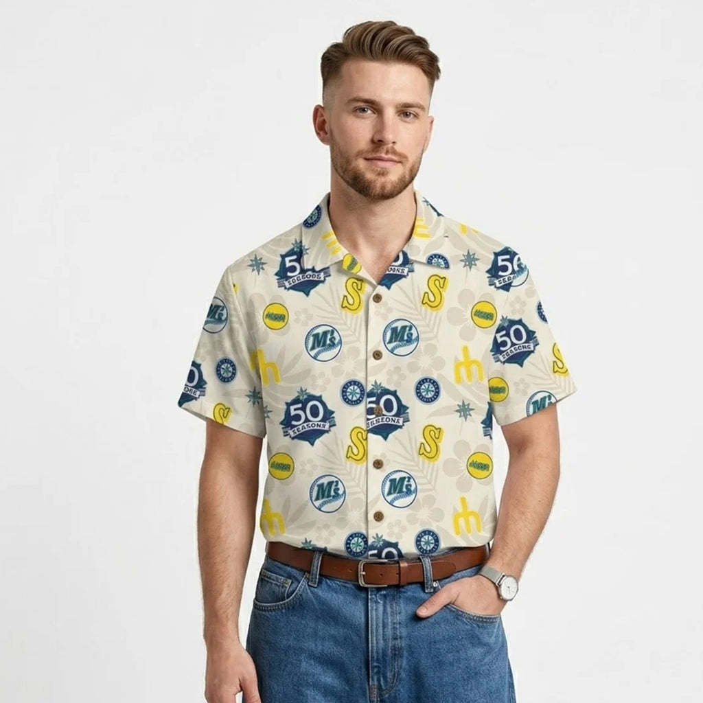 Seattle Mariners 50 Seasons Hawaiian Shirt 2026 – Moonbestprint