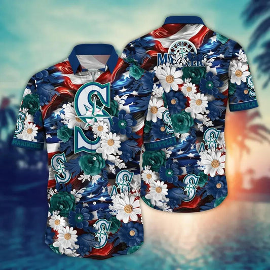 Seattle Mariners MLB Aloha Hawaiian Shirt 2, MLB Hawaiian Shirt Moonbestprint