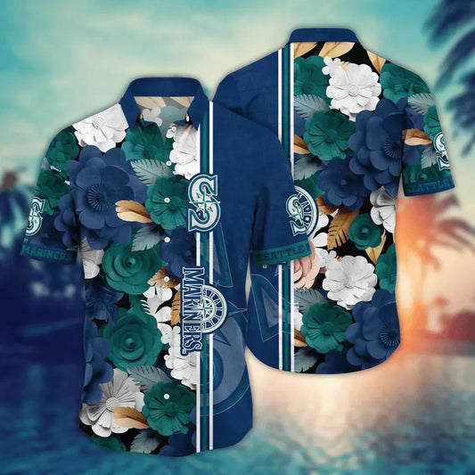 Seattle Mariners MLB Flower Aloha Hawaiian Shirt 18, MLB Hawaiian Shirt Moonbestprint