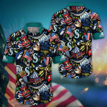 Seattle Mariners MLB Flower Aloha Hawaiian Shirt 20, MLB Hawaiian Shirt Moonbestprint