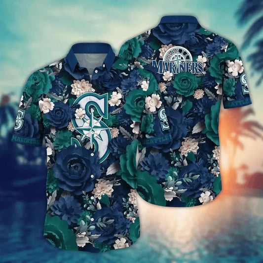 Seattle Mariners MLB Flower Aloha Hawaiian Shirt 7, MLB Hawaiian Shirt Moonbestprint