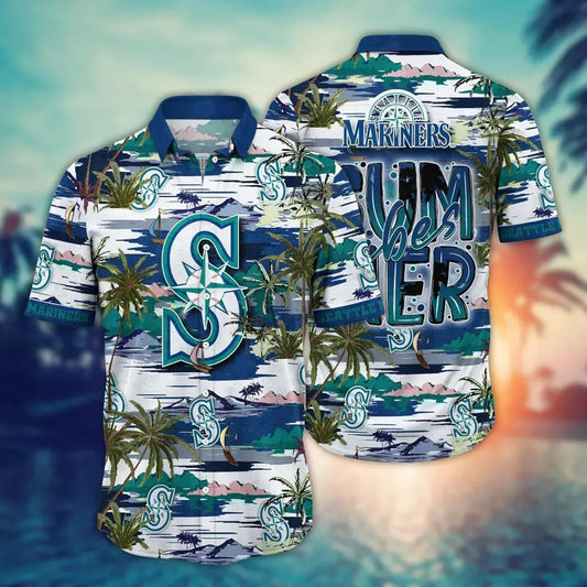 Seattle Mariners MLB Flower Aloha Hawaiian Shirt 9, MLB Hawaiian Shirt Moonbestprint