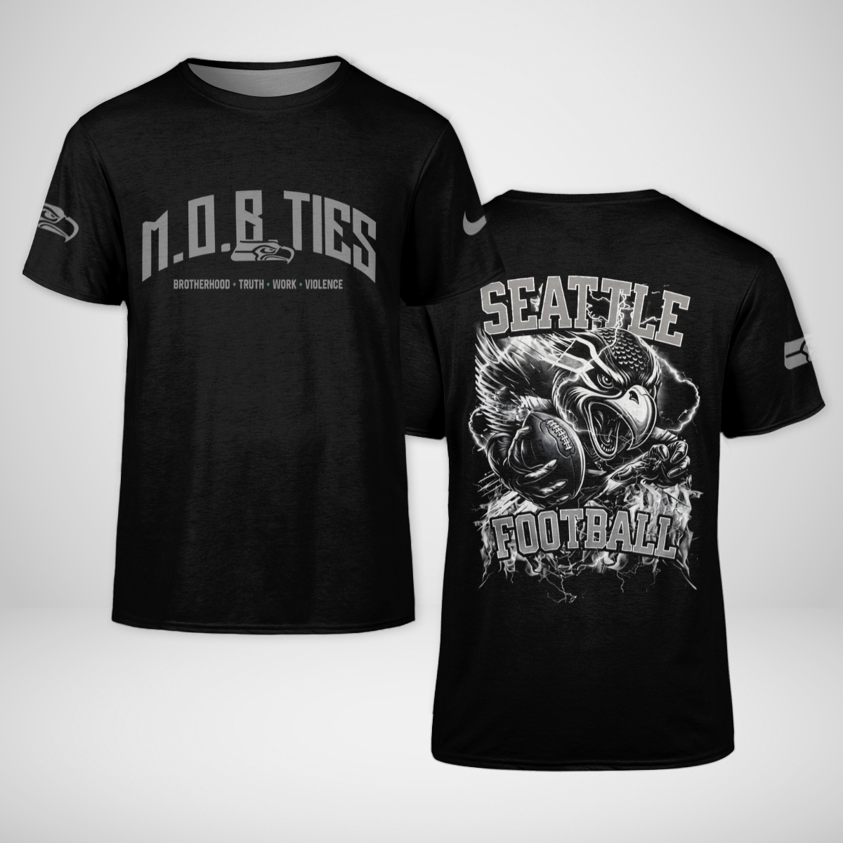 Seattle Seahawks 2026 M.O.B Ties Football League Crossover Shirt – Moonbestprint