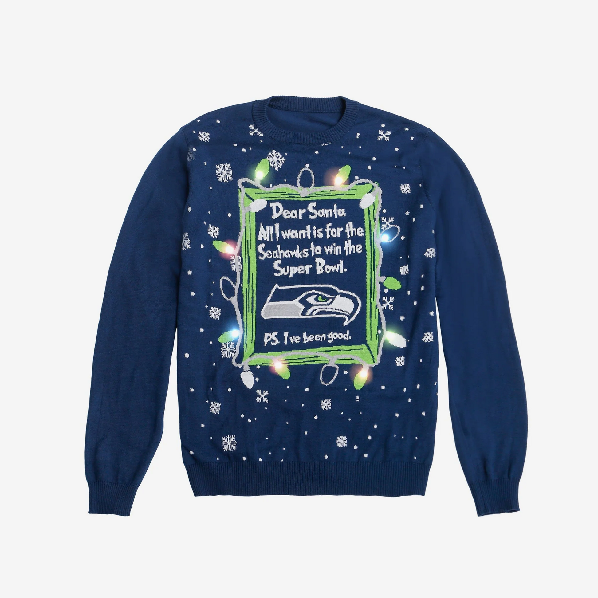 Seattle Seahawks Dear Santa To Win Super Bowl Ugly Christmas Sweater 2025 – Moonbestprint