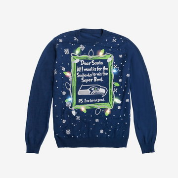 Seattle Seahawks Dear Santa To Win Super Bowl Ugly Christmas Sweater 2025 – Moonbestprint