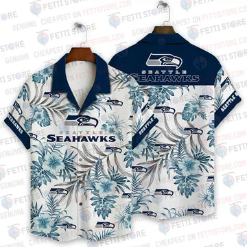 Seattle Seahawks NFL Pattern Hawaiian Shirt, NFL Hawaiian Shirt Moonbestprint