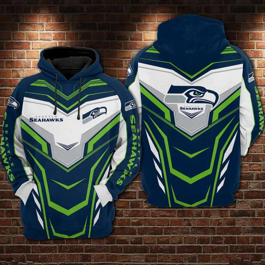 Seattle Seahawks Super 3D Hoodie, NFL Hoodie Moonbestprint