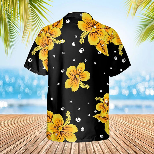 Sensitive Plant With Skull Hawaiian Shirt, Hawaiian Button Up Shirt, Tropical Shirts For Men Moonbestprint