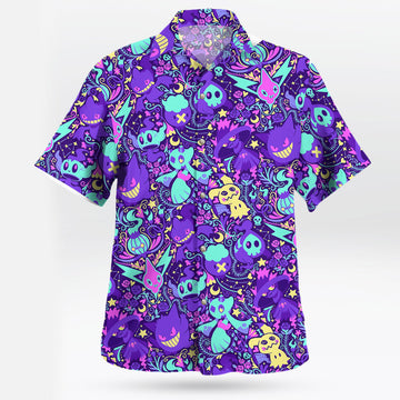 Shadow Ball Pokemon Hawaiian Shirt Ghost Type Vibes for Summer Style – Moonbestprint